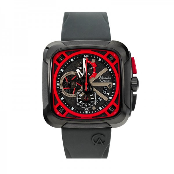 Alexandre Christie AC 6577 Full Black Red MCRIPREBA